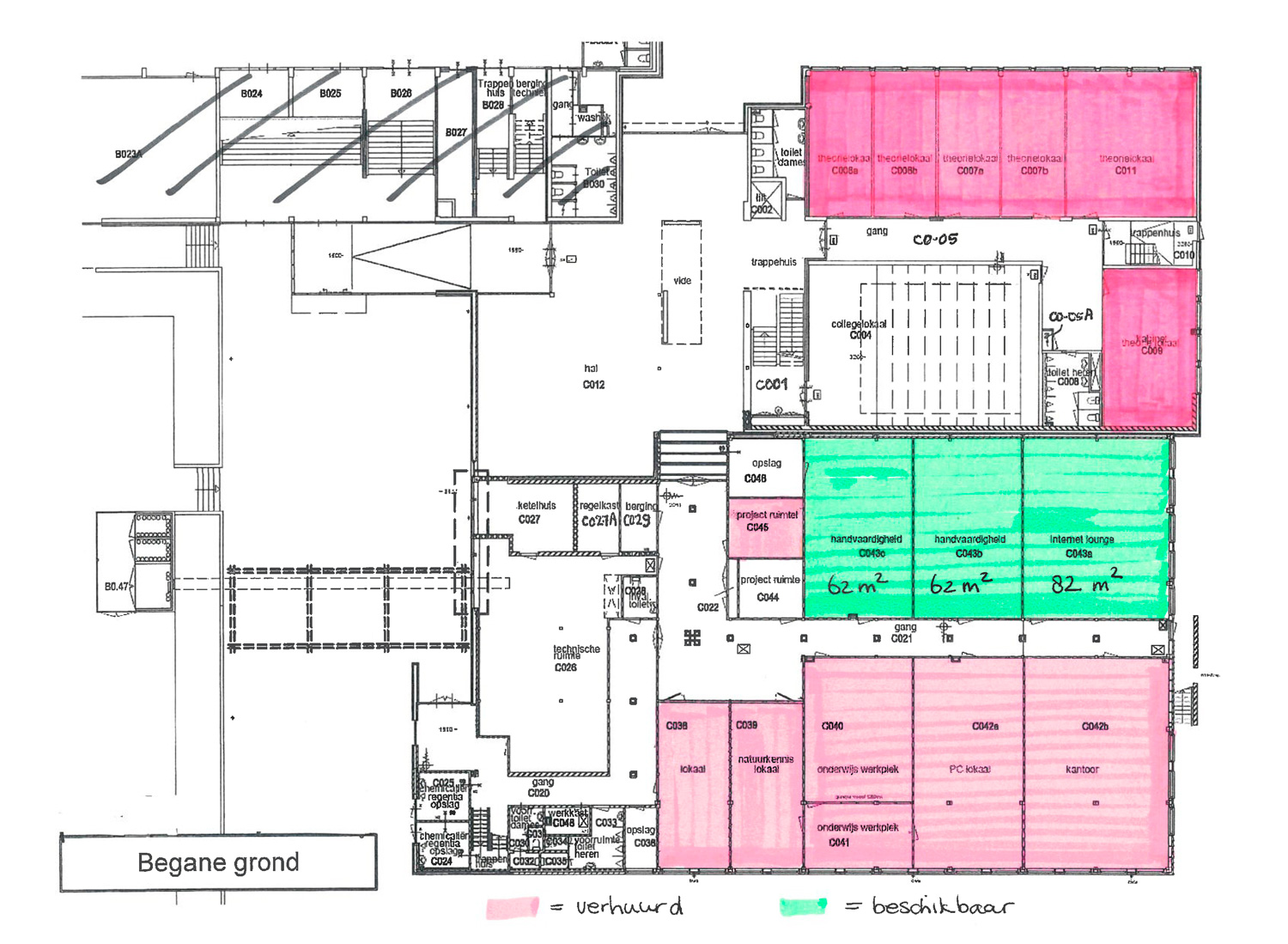 plattegrond-beschikbare-ruimte-begane-grond-Gebouw-C